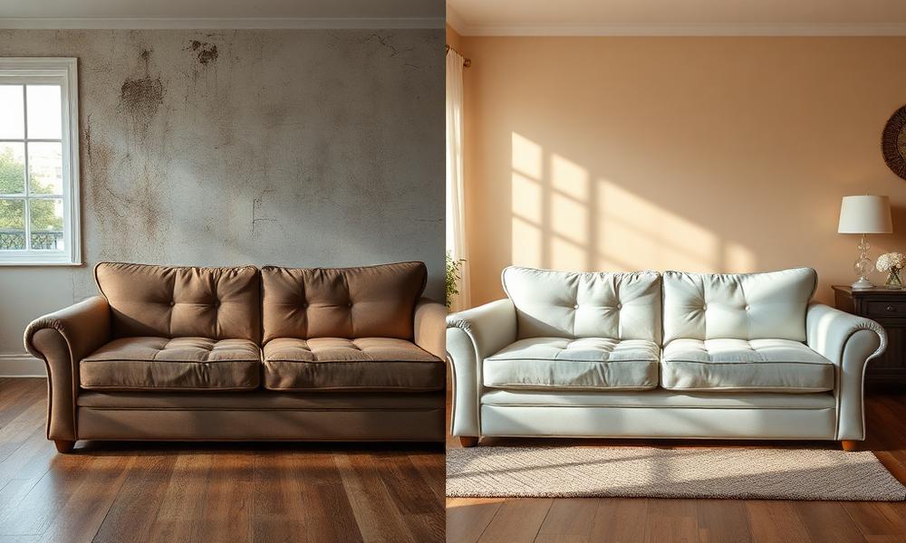 Before and after cleaning 2