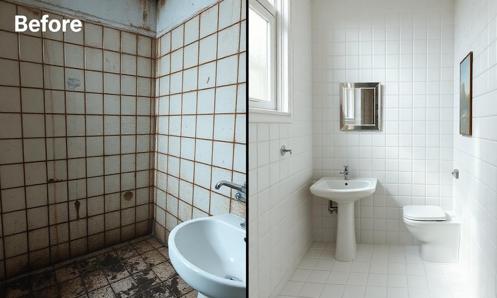 Before and after cleaning 4